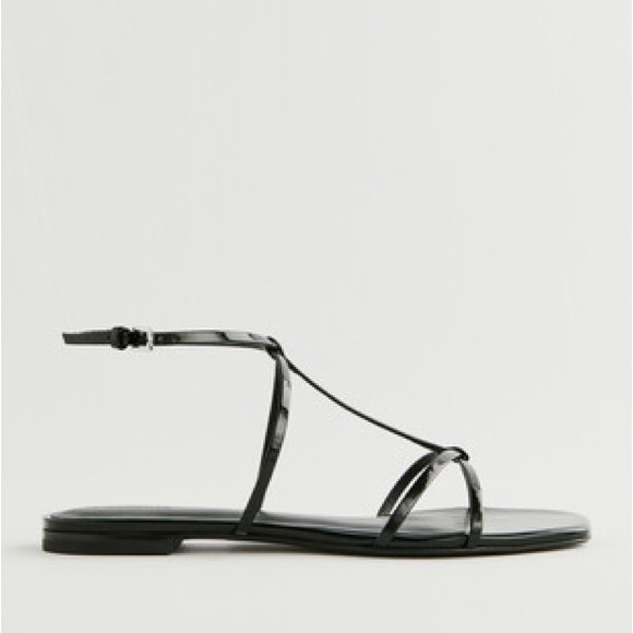 Reformation Maxwell Sandal patent leather black (size 11) - Picture 5 of 5